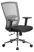 Кресло руководителя Фикс RCH 831E (сетка серая/ткань черная)