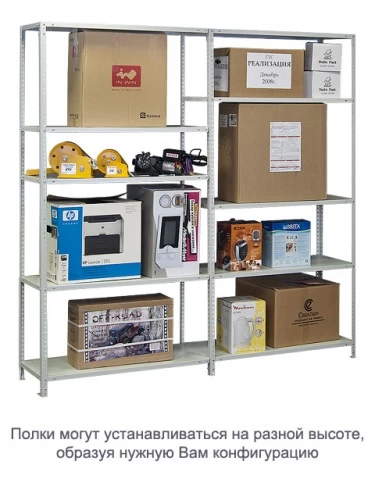 Стеллаж металлический ТС120 (1800х1200х300)/3